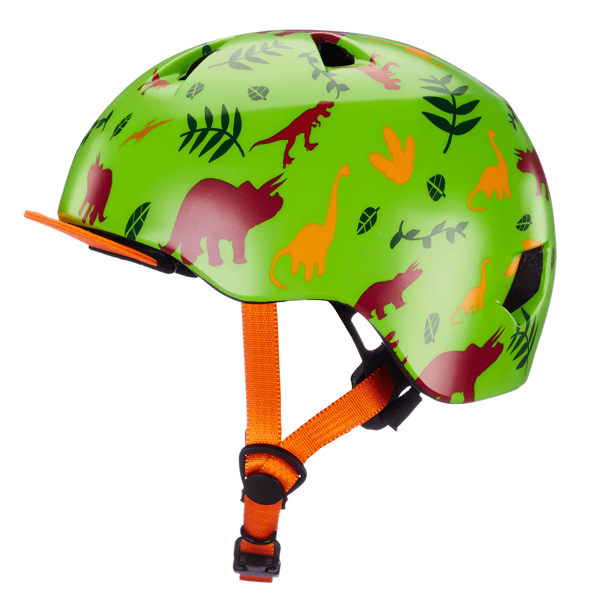 Bern Tigre Youth Helmet - Satin Green Dino - Image 4