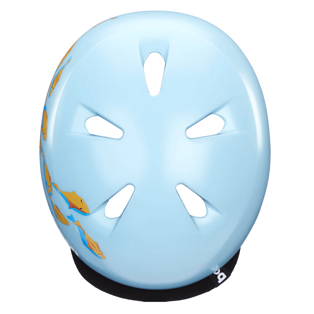 Bern Tigre Youth Helmet - Satin Blue Goldfish - Image 4