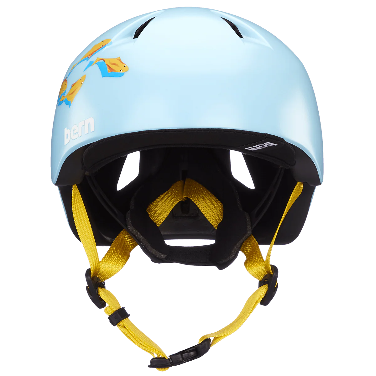 Bern Tigre Youth Helmet - Satin Blue Goldfish - Image 5